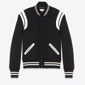 YSL Teddy Varsity Bomber Jacket